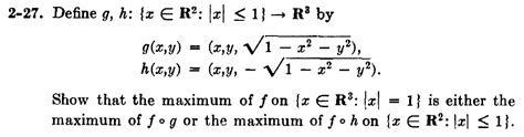 Spivak Calculus On Manifolds Problem Mathematics Stack Exchange