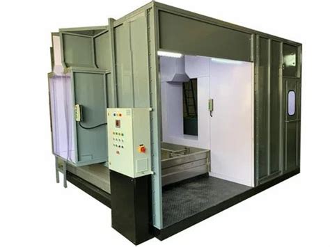 Red And White Spray Paint Booth For Painting Automation Grade Manual