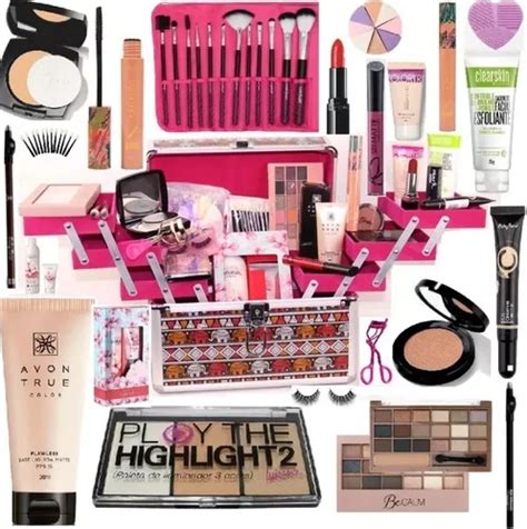 Maleta Maquiagem Completa Ruby Rose Avon Jasmine Pinceis P Frete Gr Tis