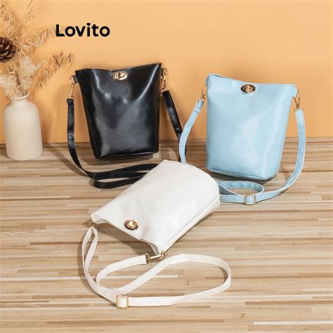 Lovito Women Casual Plain Basic Small Shoulder Bag LFA06171 Shopee