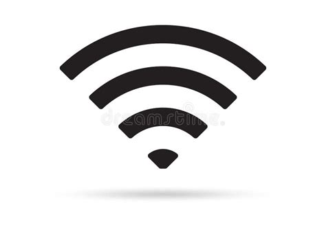 Icono Wifi Símbolo De Señal De Internet Inalámbrico Ilustración