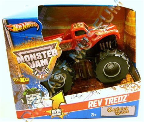 CAPTAINS CURSE PIRATE MAX O MONSTER JAM REV TREDZ TRUCK HOT WHEELS RARE