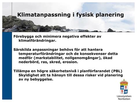 Ppt Anpassning Till Ett F R Ndrat Klimat Powerpoint Presentation