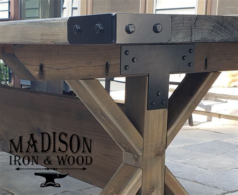 Steel Furniture Brackets - Made in the USA - Madison Iron and Wood