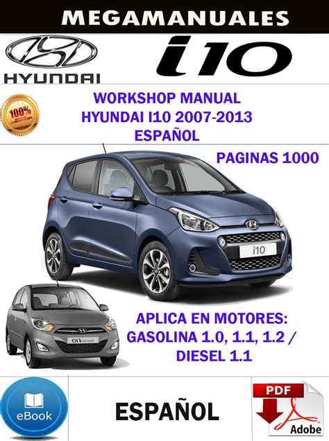 Manual De Taller Hyundai I10 2007 2013 En Español Manuales De Mecanica