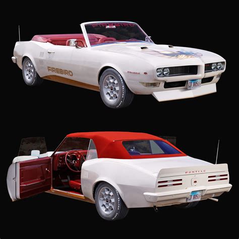 Pontiac Firebird 1968 Convertible Custom - 3D Model by sta_84