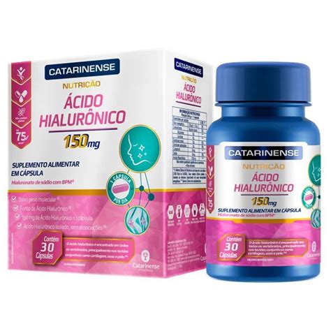 Acido Hialurônico 30 Cápsulas Catarinense Nutrição Otimanutri