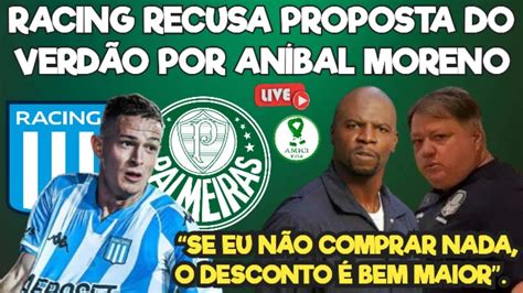 Ao Vivo Palmeiras Tem Proposta Recusada Por Volante Do Racing E A