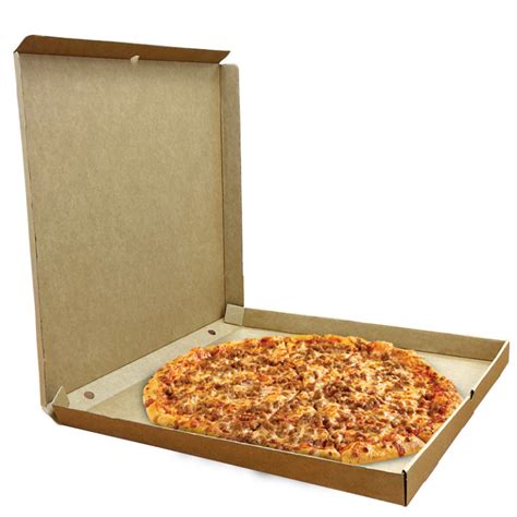 Cajas De Pizza Color Kraft Familiar Gigante Cm