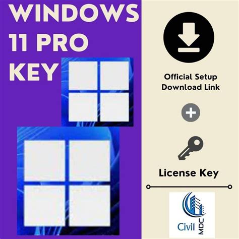 Windows 11 Pro Key Retail License Key Online Activation Civil MDC