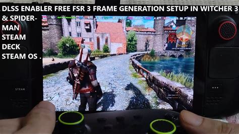 Steam Deck FREE FSR 3 Frame Generation Setup In Witcher 3 Spiderman