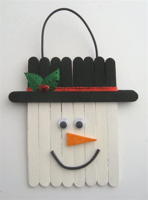 Cindy deRosier: My Creative Life: Craft Stick Snowman