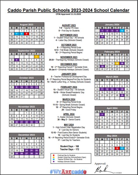 Caddo School Calendar Dolli Gabriel