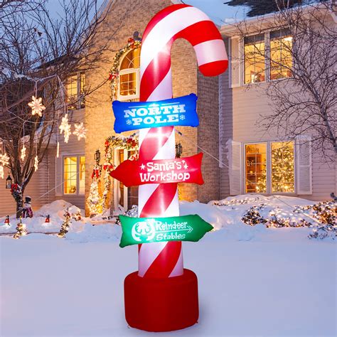 LUNSY 8FT Christmas Inflatables Christmas Yard Decorations with LED Lights - dayancube