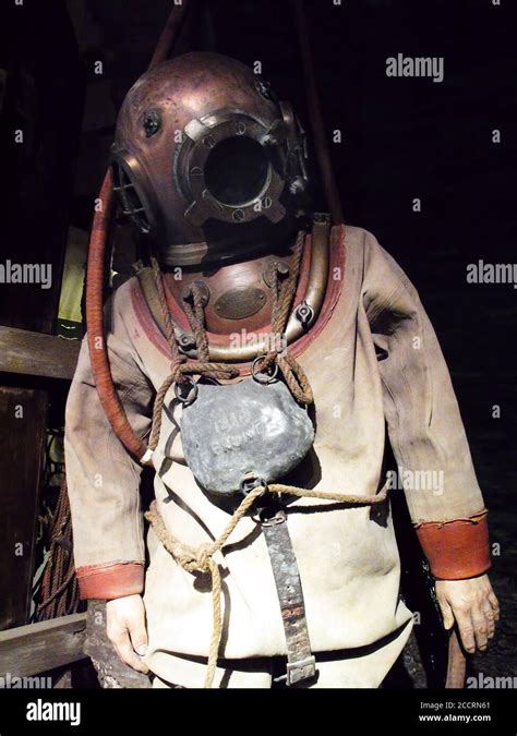 Old Diving Suit Underwater