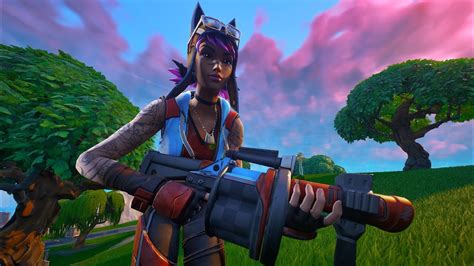 Fortnite Renegade Lynx Skin Gameplay 7 Eliminations Build Mode