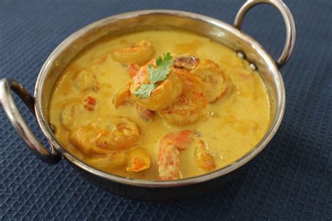 Prawns In Malai Curry Or Most Commonly Called As Chingri Malai Curry A