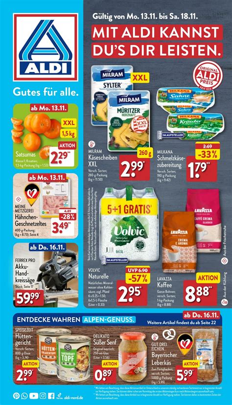 Aldi Nord Werbeprospekt Gültig Von 1311 Bis 1811 Seitenzahl 1