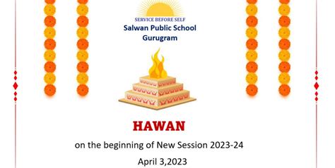 Hawan On The Beginning Of New Session 2023 24 Salwan Public School