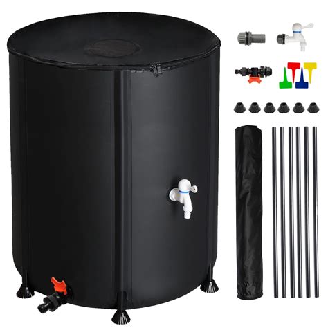 Zimtown Gallon Collapsible Rain Barrel Water Storage Tank