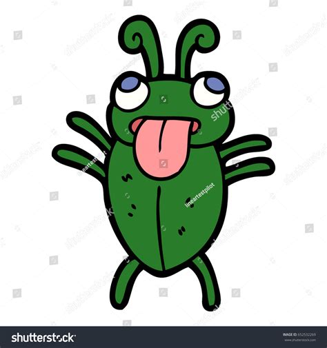 Funny Cartoon Bug Stock Vector (Royalty Free) 652532269 | Shutterstock