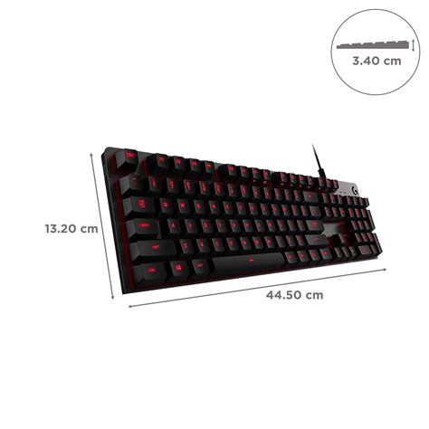 Buy Logitech G413 Carbon Wired Gaming Keyboard With Backlit Keys Romer