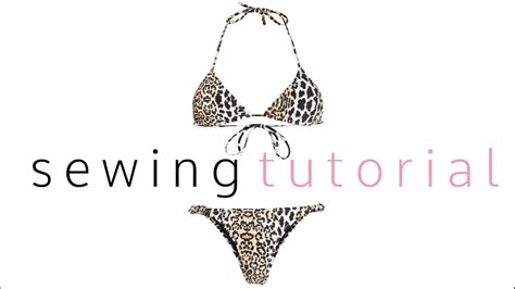 How To Sew A Bikini Youtube