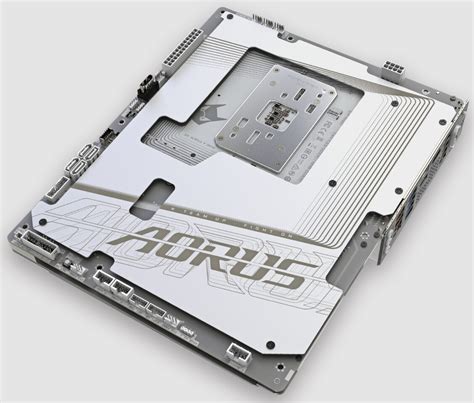 The B650e Aorus Stealth Ice Is Gigabytes First Motherboard For Amd Cpus With Its Connectors On