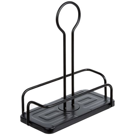 Tablecraft 61517RBK Marbella Metal Rack For Oil Vinegar Salt Pepper