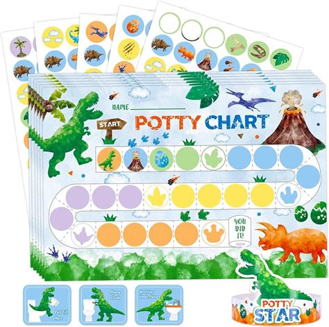 Dinosaur Potty Chart Printable Potty Training Chart Boy, 47% OFF