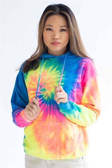 Neon Rainbow Tie Dye Hoodie Rainbow Tie Dye Hoodie Rainbow Tie Tie Dye