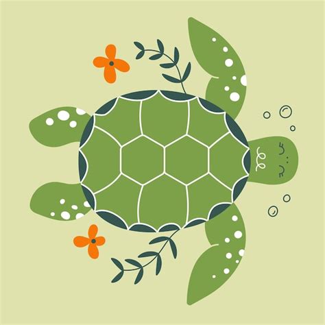 Premium Vector Sea Turtle Life Under Water