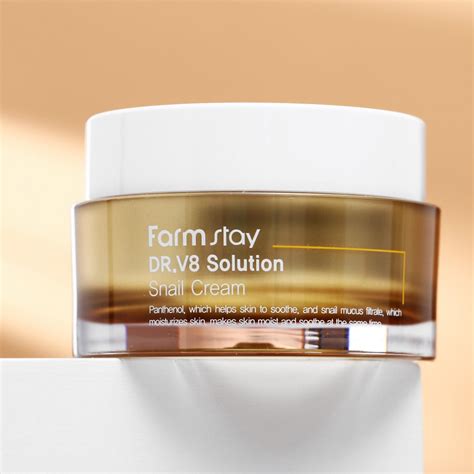 Крем для лица Farmstay DR V8 Solution Snail Cream с муцином улитки отзывы