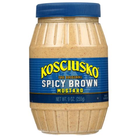 Kosciusko Mustard Spicy Brwn 8 Oz Pack Of 1