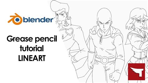 Blender Grease Pencil Tutorial Lineart Blender Youtube