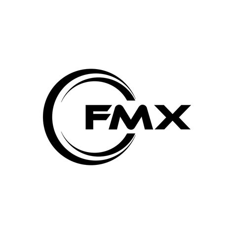 Fmx Letter Logo Design In Illustration Vector Logo Calligraphy