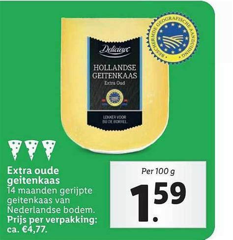 Delicieux Extra Oude Geitenkaas Aanbieding Bij Lidl