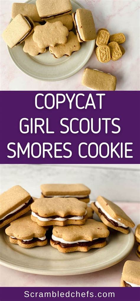 Copycat Girl Scout Smores Cookie Recipe Scrambled Chefs