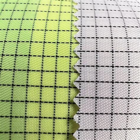 Low MOQ 2 5mm Grid 115GSM 100d Conductive Fibers Fabric For Antistatic