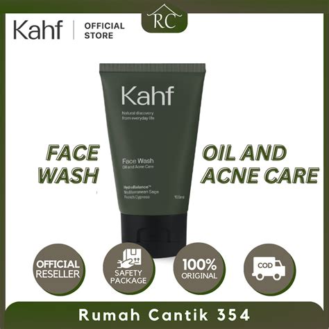 Jual KAHF For MEN Oil And Acne Care Face Wash 100ml 50ml Sabun