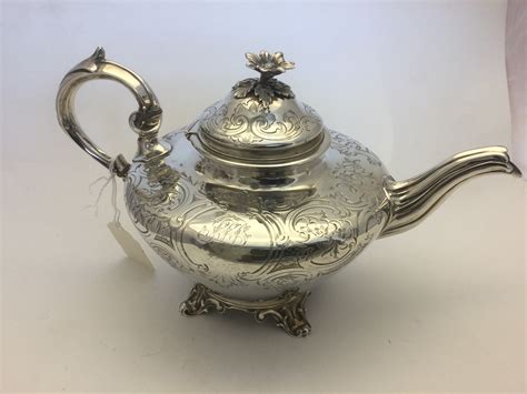 Lot 2393 A Victorian Silver Teapot