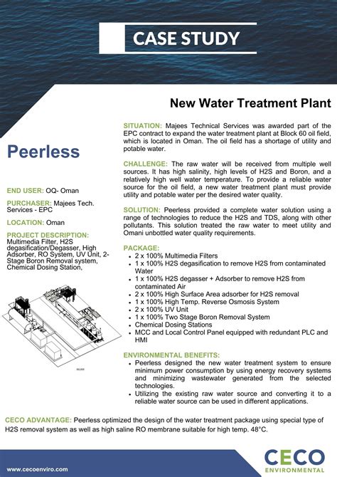 Peerless New Water Treatment Plant Case Study | CECO Environmental