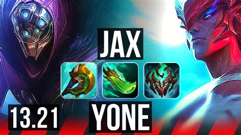 Jax Vs Yone Top Rank 7 Jax 6 Solo Kills Legendary 13 3 5 Br