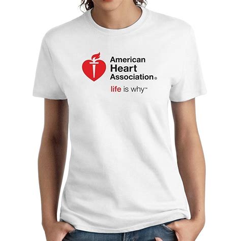 Womens American Heart Association T Shirts Women06939 1790 Custom Shirts American