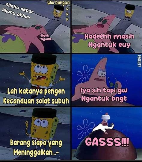 Meme Kartun Spongebob dengan Pesan Kebaikan, Reminder Diri