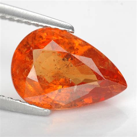 3 54 Ct Delightful Orange Spessartite Garnet Nigeria WITH GLC CERTIFY