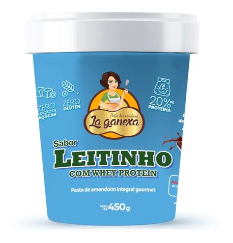 Leitinho Pasta Amendoim Kit 3 Potes 450g Zero Açúcar Frete grátis