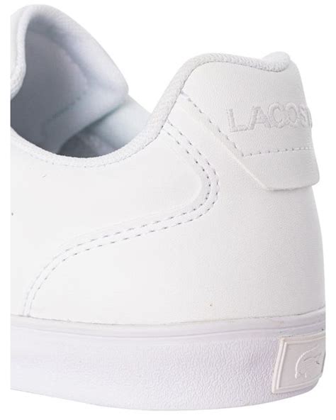 Lacoste Lerond Trainers In White For Men Lyst Uk