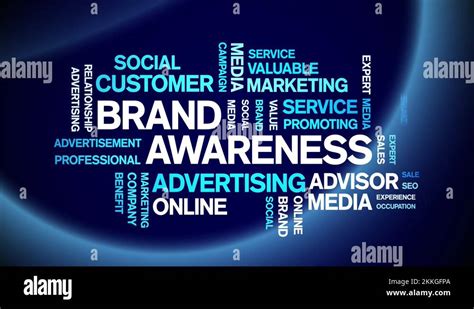 4k Brand Awareness Animated Tag Word Cloud Text Design Animation