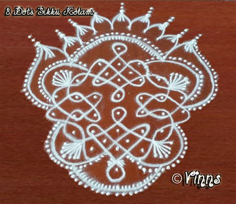 8 Dots Sikku Kolam Collection Tippudu Muggulu Vinns Kolam